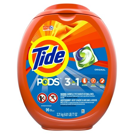 Tide PODS Liquid Laundry Detergent Pacs, Original, 96 (Best Baby Detergent For Sensitive Skin)