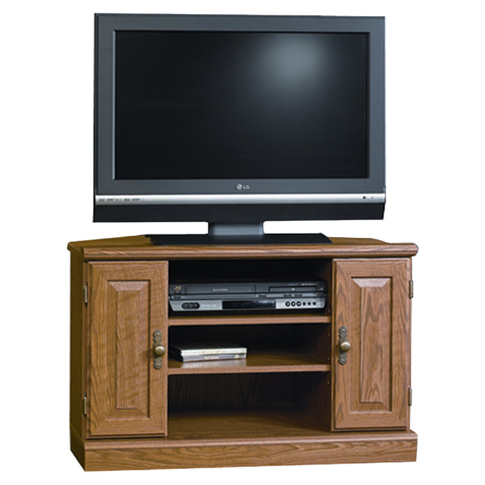 Sauder Orchard Hills Carolina Oak Corner TV Stand, for TVs up to 35''