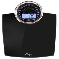 Ozeri Rev Digital Bathroom Scale with Electro-Mechanical Weight Dial