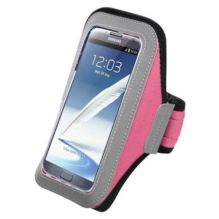 Premium Large Size Sport Armband Case for LG G4 Note/ LS770, D690 (G3 STYLUS), VS880 (G Vista), D838 (G Pro 2), VS890 (Enact) - Pink + MYNETDEALS Mini Touch Screen