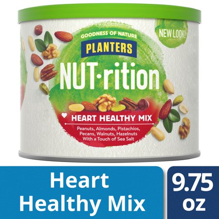 Planters NUT-rition Heart Healthy Mix 9.75 oz Canister ...
