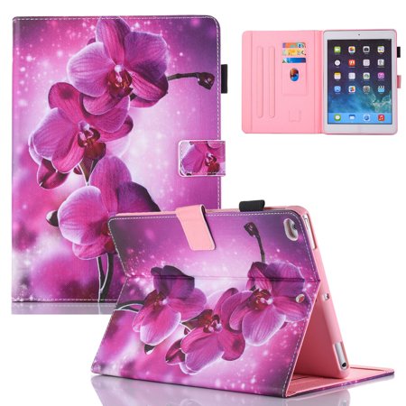 - iPad mini 4th Generation Case, Allytech Ultra Slim Lightweight Protective Shockproof Multi Angle Stand Folio Auto Sleep Wake Smart Cover for Apple iPad mini 4 Model A1550 A1538, Purple Flower