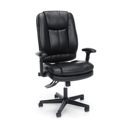 - Essentials by OFM ESS-6050 Ergonomic High-Back Leather Executive Office Chair, Black