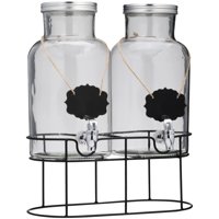 Chalkboard Double Drink Beverage Dispenser