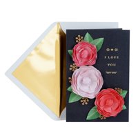Hallmark Signature Valentine's Day Card for Wife or Girlfriend (Paper Flowers)