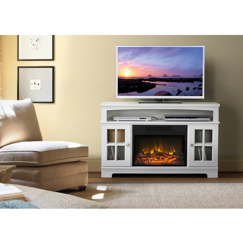 Zarate 44.5'' Wide Media Fireplace, White