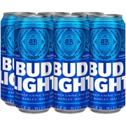Bud Light Beer, 6 pack, 16 fl oz