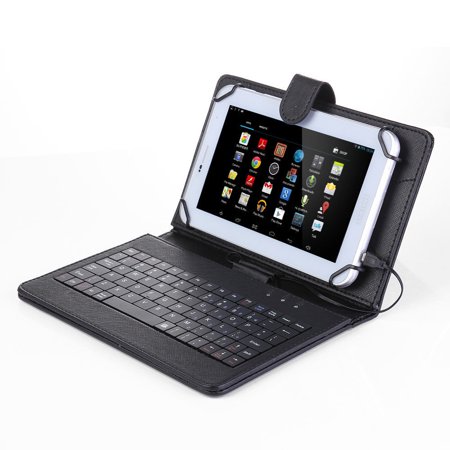 - T-mobile 2016 Alcatel Onetouch Pop 7 LTE 9015W Tablet Flip PU Leather Folio Keyboard Case Stand Cover