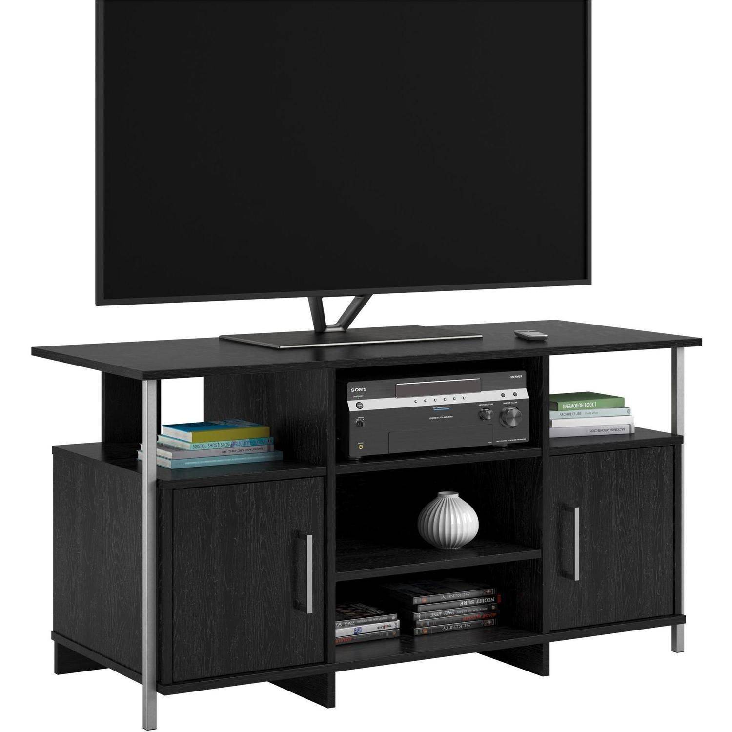 Mainstays TV Stand for Flat Screen TVs up to 42'', Black