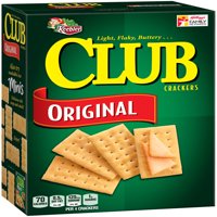 Keebler Club Light Flaky Butter Original Snack Crackers, 13.7 Oz.