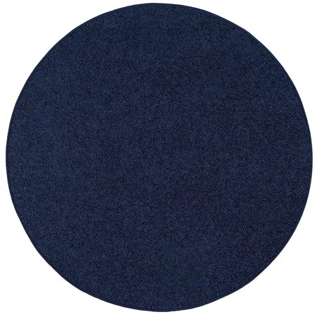 - Bright House Solid Color Area Rugs Navy - 6' Round