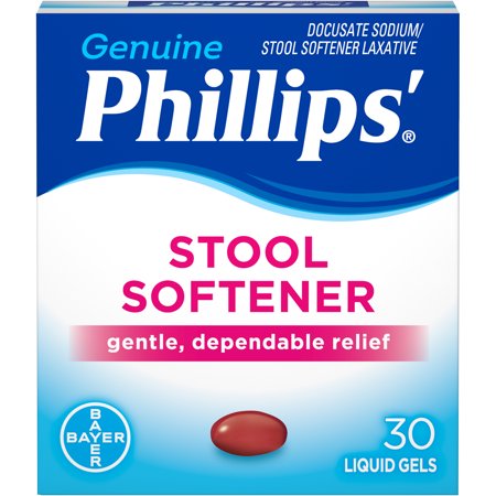 Phillips' Stool Softener Laxative Liquid Gels, 30