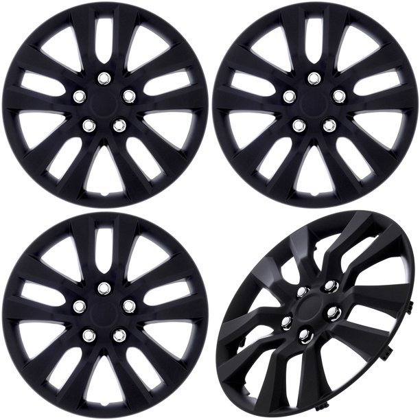 Cover Trend Black Matte Aftermarket Snap-On Wheel Covers