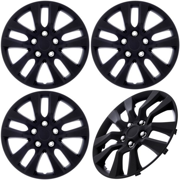 Cover Trend Black Matte Aftermarket Snap-On Wheel Covers