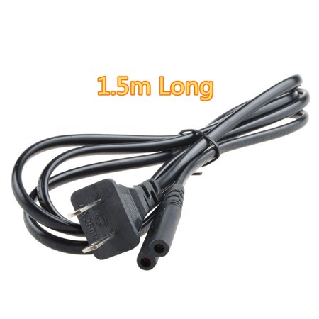 ABLEGRID 2-Prong US Pin AC Power Cord Cable Plug for Laptop DVD VCR DIRECTV TV DVR