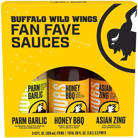 Buffalo Wild Wings 3 Pack Variety Sauces, 3-12 fl (Best Wings At Buffalo Wild Wings)