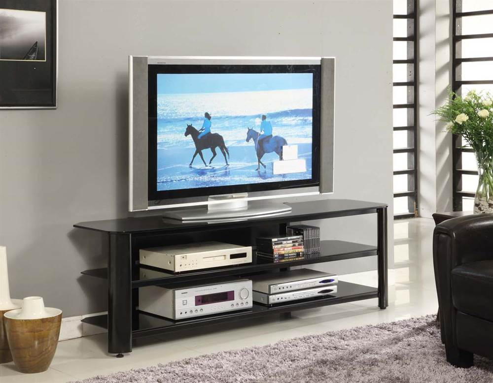 Innovex Oxford Black TV Stand for TVs up to 65''