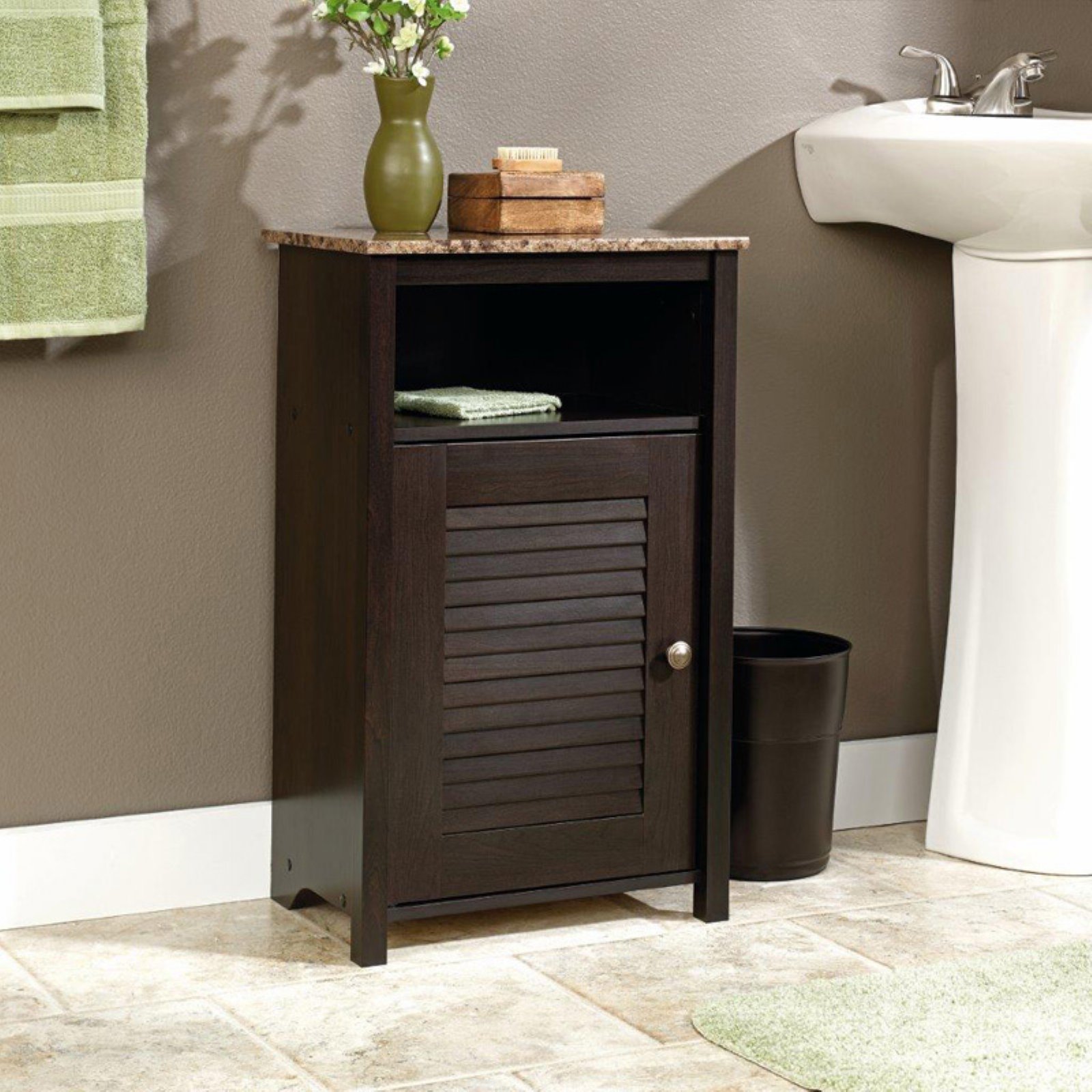 Sauder Peppercorn Floor Cabinet Cinnamon Cherry Sauder Peppercorn Floor Cabinet Cinnamon Cherry