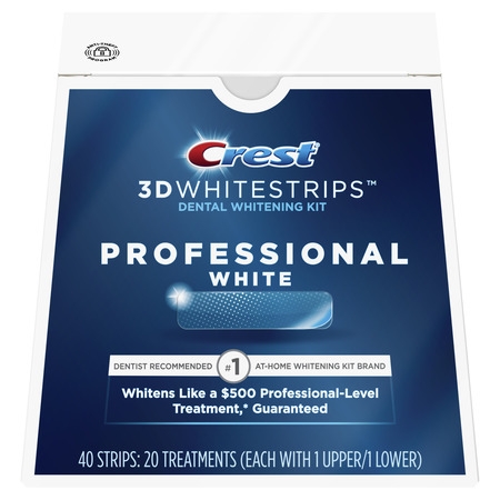 Crest 3D Whitestrips Professional White Teeth Whitening Kit, 20