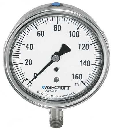 Ashcroft Digital Gauge - ASHCROFT 351009SWL02L160# Gauge,Pressure,304 SS,1009SWL