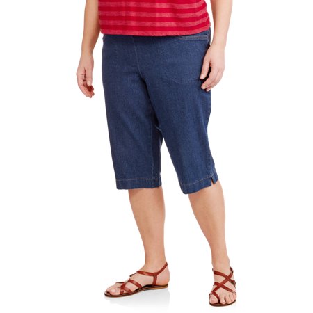 Just My Size - Women's Plus-Size 2 pocket Pull-On Capri - Walmart.com