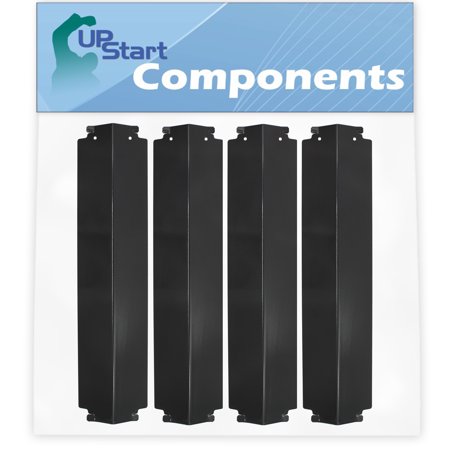 Grill Heat Shield 4-Pack BBQ Grill Heat Shield Plate Tent Replacement Parts for Charbroil 463272108 - Compatible Barbeque Porcelain Steel Flame Tamer, Guard, Deflector, Flavorizer Bar, Vaporizer Bar, Burner Cover 16