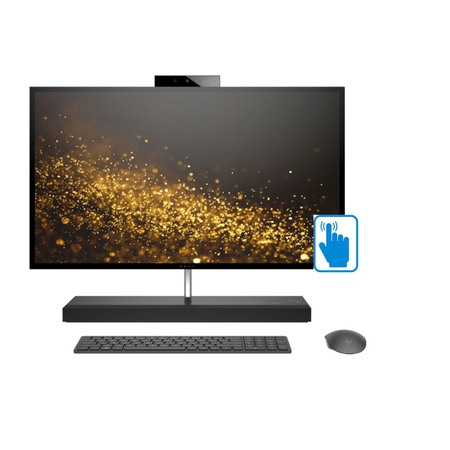 HP ENVY 27 QHD Touch Premium Home and Business All-in-One Desktop (Intel 8th Gen i7-8700T 6-cores, 16GB RAM, 2TB HDD + 256GB PCIe SSD, 27