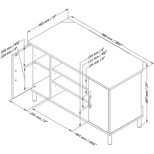 South Shore Renta Corner TV Stand for TVs up to 42'', Multiple Finishes