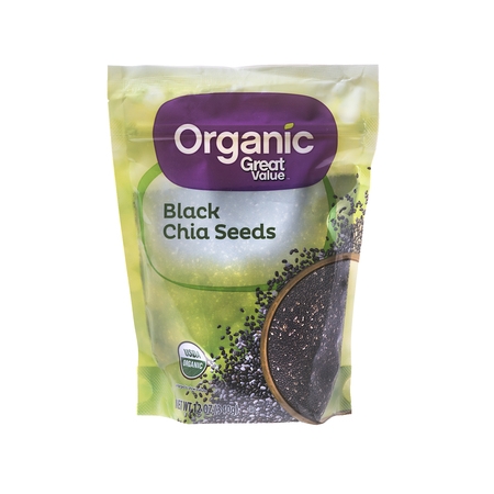 Great Value Organic Black Chia Seeds, 12 oz (Best Quality Chia Seeds)
