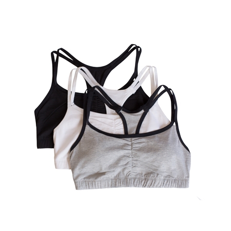 Women's Strappy Sports Bra, Style 9036, 3-Pack (Best Rated Plus Size Sports Bra)