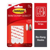 3M 17021P Command Medium Refill Mounting Adhesive Strip-MEDIUM COMMAND STRIPS