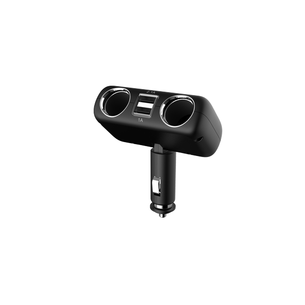 Auto Drive Dual 12V/24V Cigarette Lighter Socket Adapter