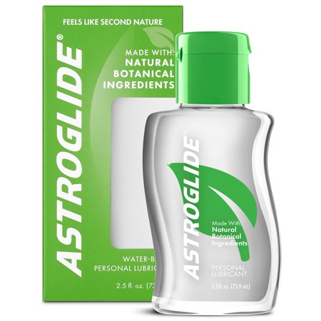 - (2 pack) Astroglide Natural Feel Botanical Personal Water Based Lubricant - 2.5 oz