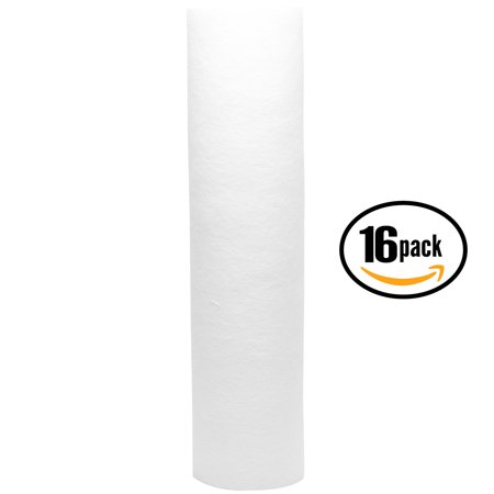 - 16-Pack Replacement iSpring CKC2 Polypropylene Sediment Filter - Universal 10-inch 5-Micron Cartridge for iSpring 123Filter 3-Stage Counter Top Filter #CKC2 - Denali Pure Brand