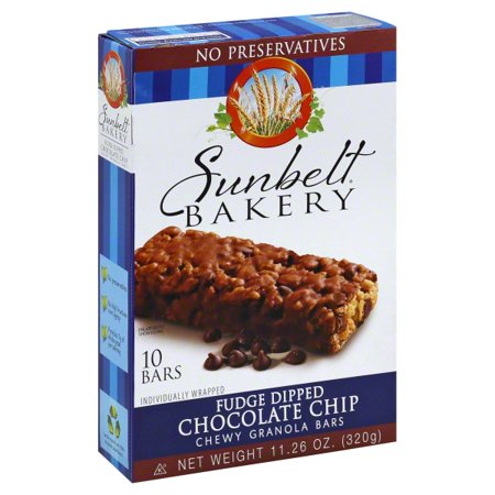 Sunbelt Bakery Family Pack Fudge Dipped Chocolate Chip Chewy Granola ...