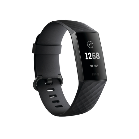 Fitbit Charge 3, Fitness Activity Tracker (Best Iphone Compatible Fitness Tracker)