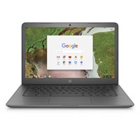 HP 14-CA070NR Chalkboard Gray 14 inch HD Touch Chromebook, Chrome OS, Celeron N3350 DC Processor, 4GB Memory, 32GB eMMC Storage, UMA graphics, B&O Play