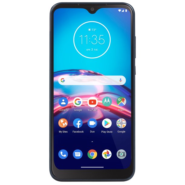 Straight Talk Motorola Moto E, 32GB, Midnight Blue - Prepaid Smartphone