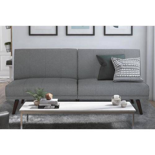 DHP Lone Pine Linen Futon, Gray Linen
