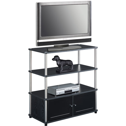 Designs 2 Go High Boy TV Stand in Black, for TVs up to 37'' by Convenience Concepts