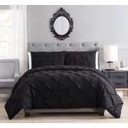 Black Comforters Brunel Pinched Pleat Down Alternative Comforter Set