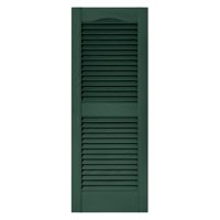 Builders Edge 14.5W in. Louvered Vinyl Shutters