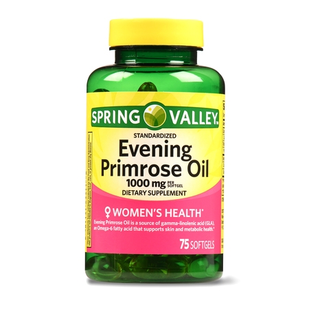 Spring Valley Women's Health Evening Primrose Oil Softgels, 1000 mg, 75