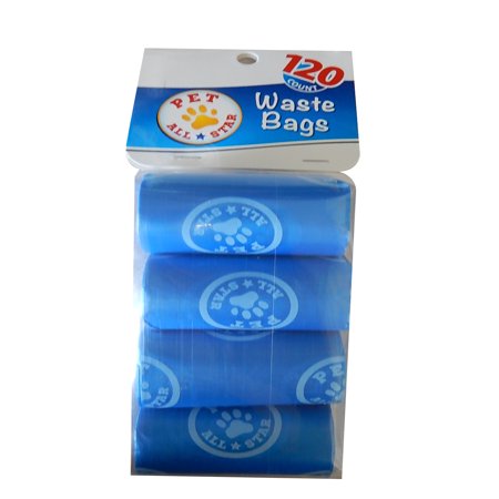 Dog Waste Removal - (2 pack) Pet All Star Waste Bags, 120 Count