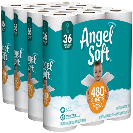 angel soft toilet paper 36 mega rolls
