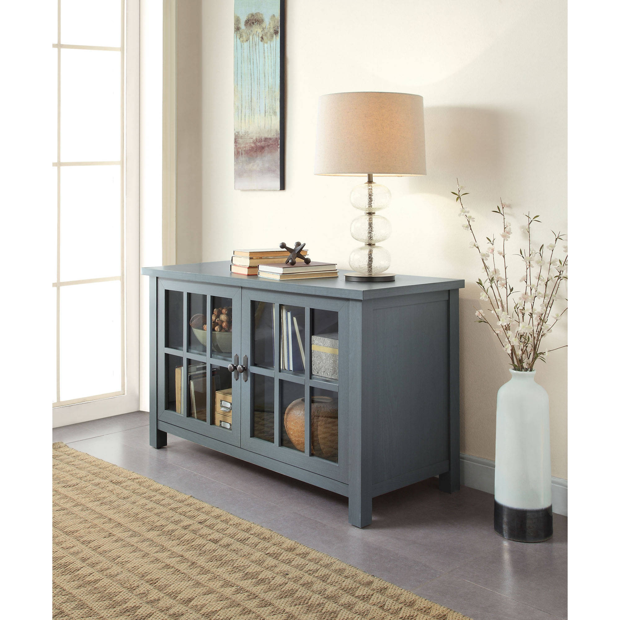 Better Homes and Gardens Oxford Square TV Stand and Console for TVs up to 55'', Multiple Colors