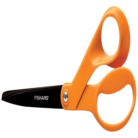 Fiskars Non-Stick Bent Handle Right Handed Pointed Scissors, 8 Inches ...