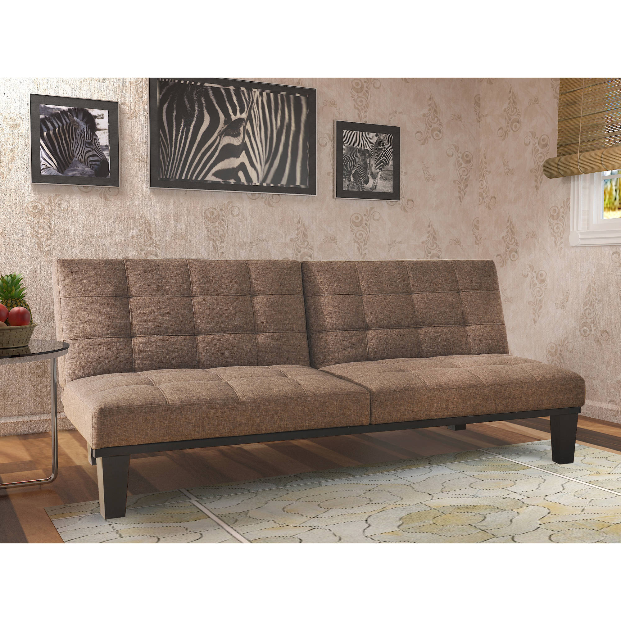 Tweed Memory Foam Futon, Multiple Colors