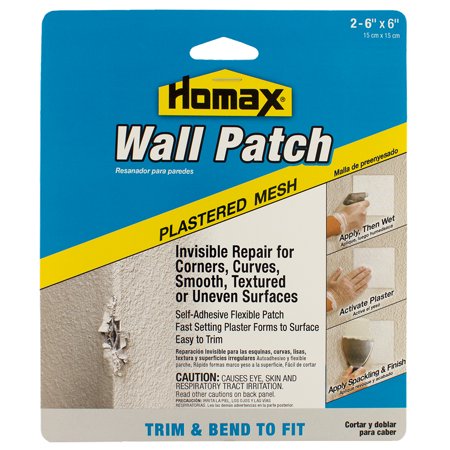 Misc Patches - (2 Pack) Homax Plastered Mesh Wall Patch, 2PK - 6