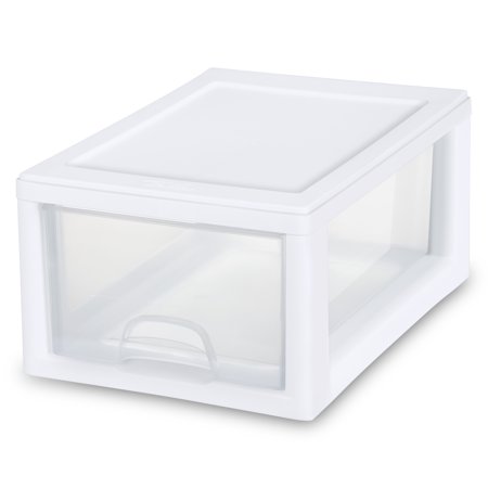 - Sterilite 6 Qt./5.7 L Stacking Drawer, White